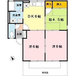 六十谷駅 徒歩6分 1階の物件間取画像